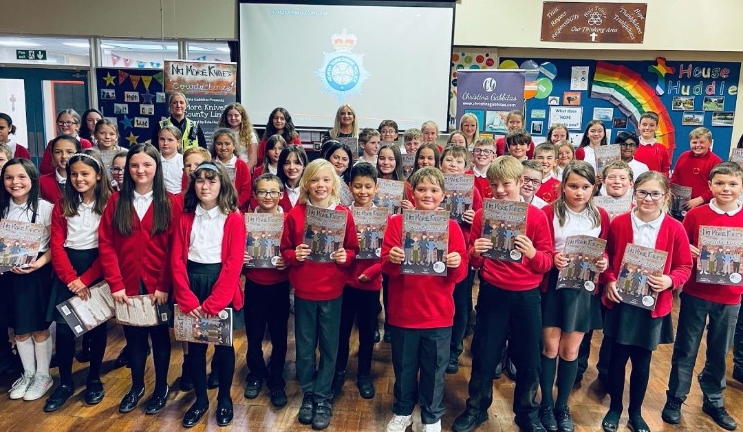 Police officers with Christina Gabbitas visit Ripon school kids to talk dangers of knife crime and county lines